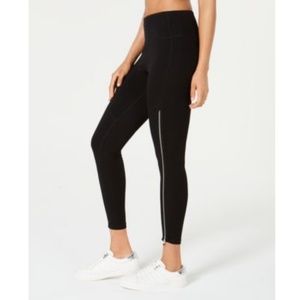 Calvin Klein High Waist Side Zipper Legging Black